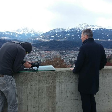 Gregor Leitner Hungerburgbahn Fotoshooting