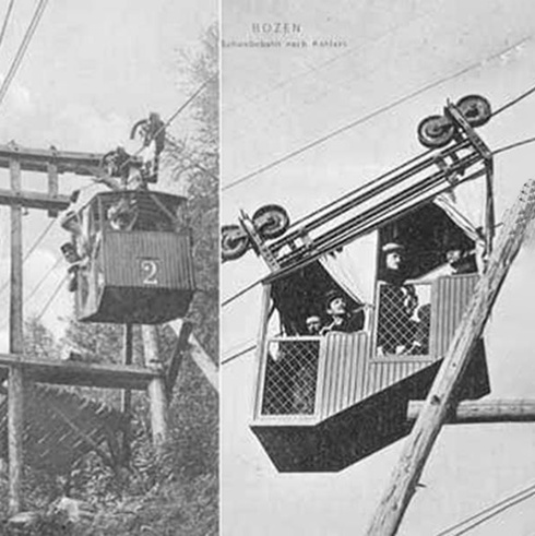 Kohlernbahn in Bozen/Italien - 1908