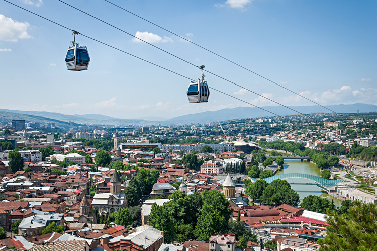 Tiflis Seilbahn Georgien