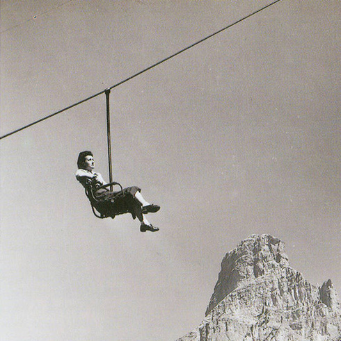 Erster Sessellift Italiens - 1947