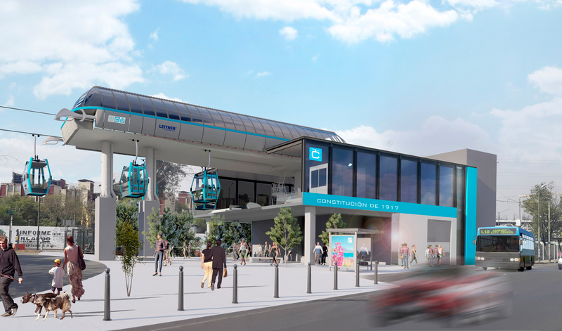 Cablebus Station Blau