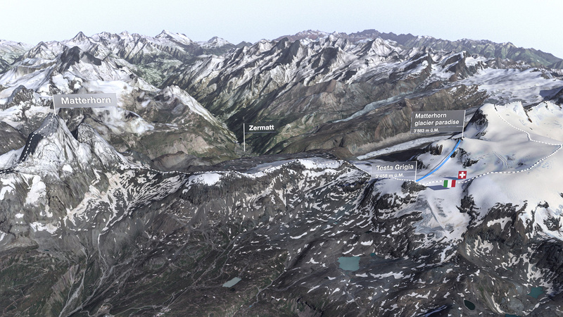 Matterhorn glacier ride 2 overview