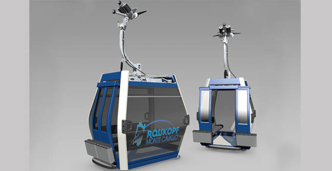 LEITNER ropeways in Italien 2018 Rosskopf Panoramabahn