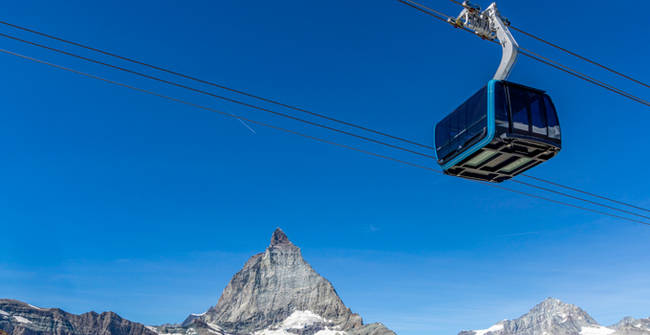 LEITNER ropeways Matterhorn glacier ride Zermatt Dreiseil 3S