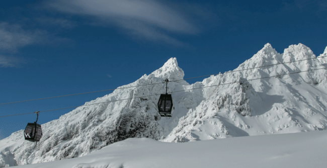 LEITNER ropeways Seilbahn Kabinenbahn Sky Waka in Neuseeland