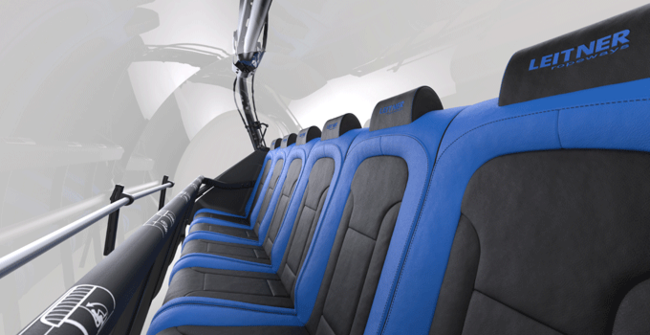 LEITNER ropeways Premium EVO Komfort Sessel mit Haube