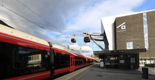 Neue LEITNER ropeways Kabinenbahn in Voss mit nachhaltigem DirectDrive Antrieb