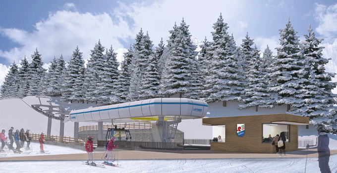 Cortina Cinque Torri station supérieur hiver